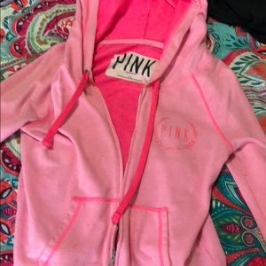 Victoria’s Secret pink zip up hoodie